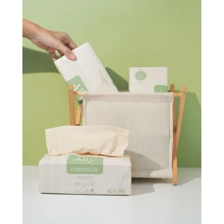 (แพ็คเดี่ยว) Ally Facial Bamboo กระดาษทิชชู่เช็ดหน้าเยื่อไผ่แอลลี่ แพ็คเดี่ยว 1 ห่อ