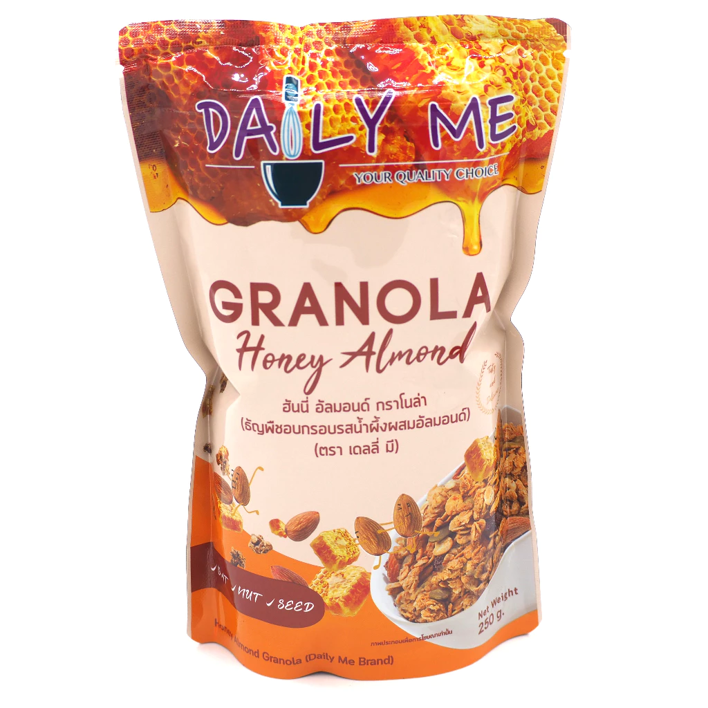 (ราคาพิเศษ มีคูปอง) กราโนล่า ของใหม่ !!! เดลี่ มี มี 4 รสชาติ Granola Daily Me ขนมเพื่อสุขภาพ ธัญพืชอบกรอบ ขนาด 250 กรัม thumbnail 6