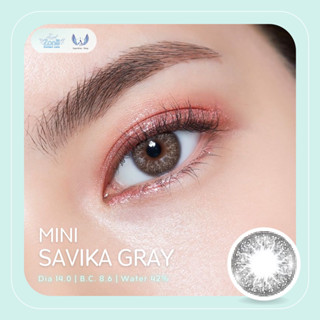 Angel Zone คอนแทคเลนส์ รุ่น 14.0 Mini Savika Gray (กล่องน้ำเงิน)(รายเดือน)