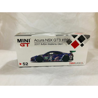 Mini GT 1/64 52 Acura Honda NSX Gt3 #86 2017 IMSA Watkins Glen LHD