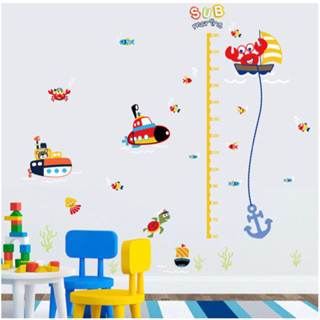 สติ๊กเกอร์ติดผนังบ้าน วัดส่วนสูง สติ๊กเกอร์ใส ติดผนังบ้าน Wallsticker Home Decor