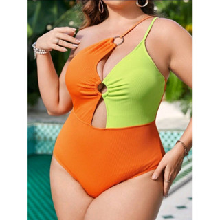 🔥Plussize🔥ชุดว่ายน้ำคนอ้วน🔥XL   อก 38-42 เอว 34-38 สะโพก 46"      2XL อก 44-48 เอว 40-46 สะโพก 52"