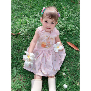 [ส่งฟรี] Jersey Babybrand : Bunny Look 1 : Lele dress ชุดเดรสเด็กผู้หญิง