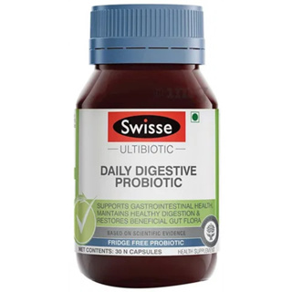 Swisse Daily Digestive Probiotic สวิสเซ เดลี่ ไดเจสทีฟ โพรไบโอติกส์ 30capsules