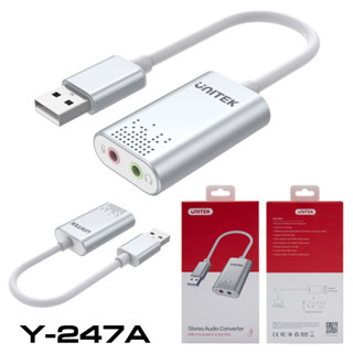 (ฮับ ยูเอสบี) UNITEK รายละเอียดสินค้า USB Sound Adapter Y-247A /สินค้าพร้องส่ง