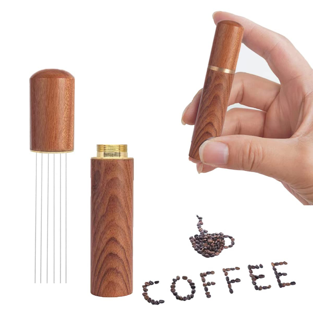 จัดส่งภายใน 24 ชั่วโมง｜MIni Coffee Needle ที่ใส่ผงกาแฟ สแตนเลสเข็ม 6 เข็ม