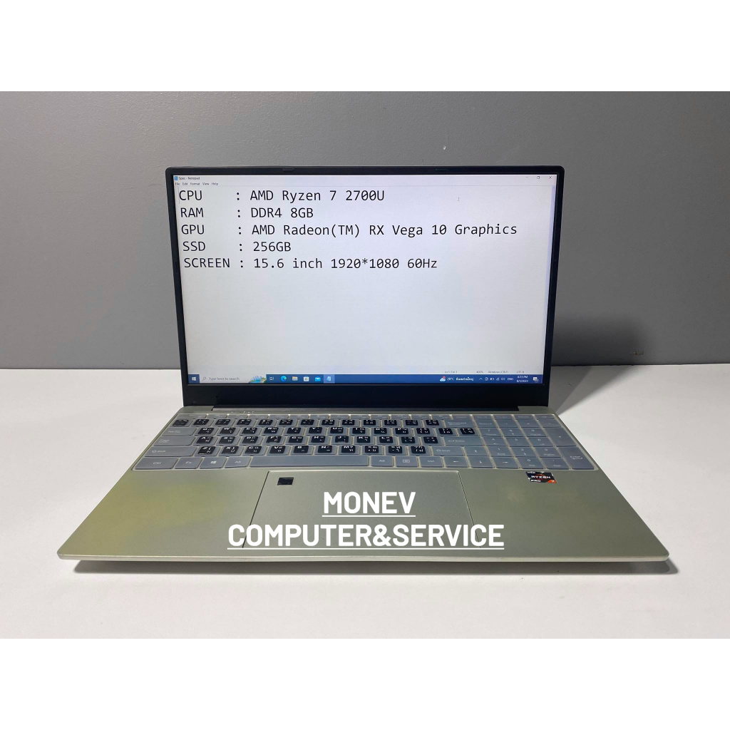 (โน๊ตบุ๊คมือสอง) Ryzen 7 2700U 8GB 15.6 นิ้ว Vega 10