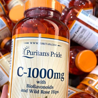 Puritan Vitamin C 1000 mg  with Bioflavanoids and Wild Rose Hips 250 เม็ด วิตามินซีหมดอายุ2026/11