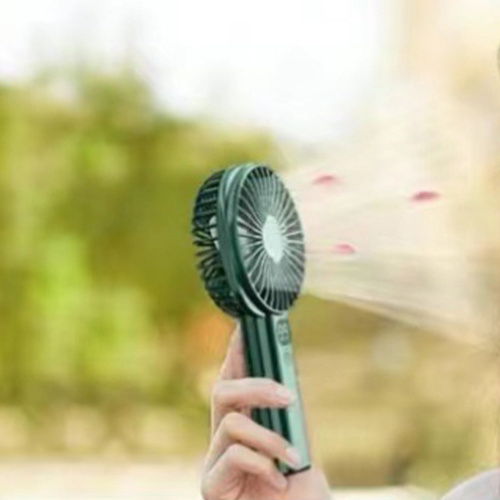 【เตรียมจัดส่ง】10000mah พัดลมพกพาแบบชาร์จ พัดลมพกพามินิ มีสี่สีให้เลือก มือถือ +ตั้ง โต๊ะ - รูปที่ 3