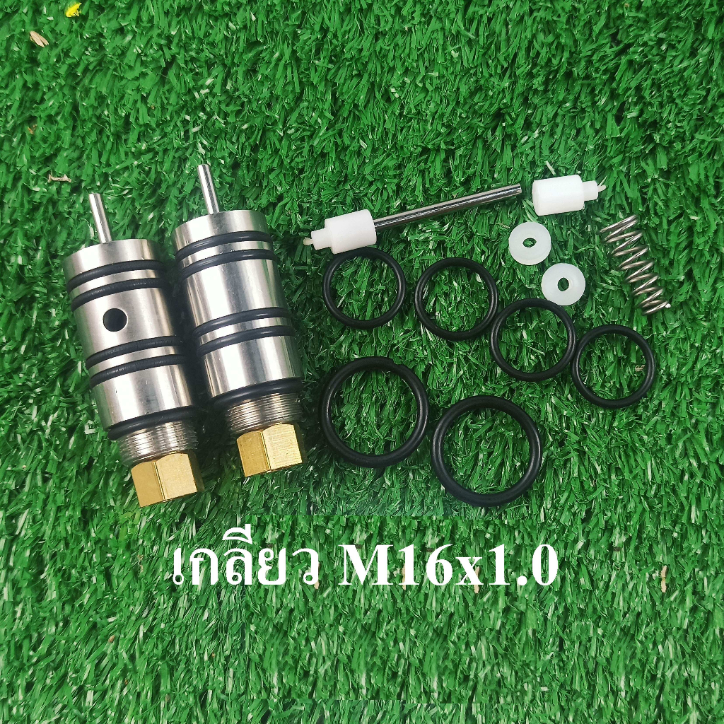 หัววาล์ว สเเตนเลส เกลียว M16x1.0 มีพร้อมชุดซ่อมและไม่เอาชุดซ่อม