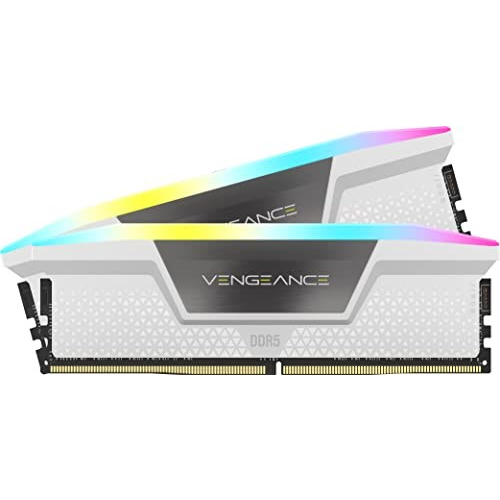 32GB (16GBX2) RAM DDR5 (6200) Corsair Vengeance RGB White (CMH32GX5M2B6200C36W)