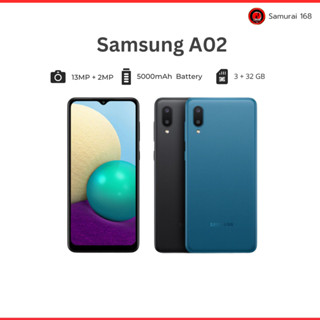 Samsung A02 จอ 6.5 นิ้ว RAM 3 ROM 32 GB มีรับประกันสินค้า