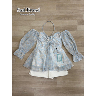 Sasi Brand  Set2 ชิ้น เสื้อ+กางเกง  เสื้อคล้องคอ