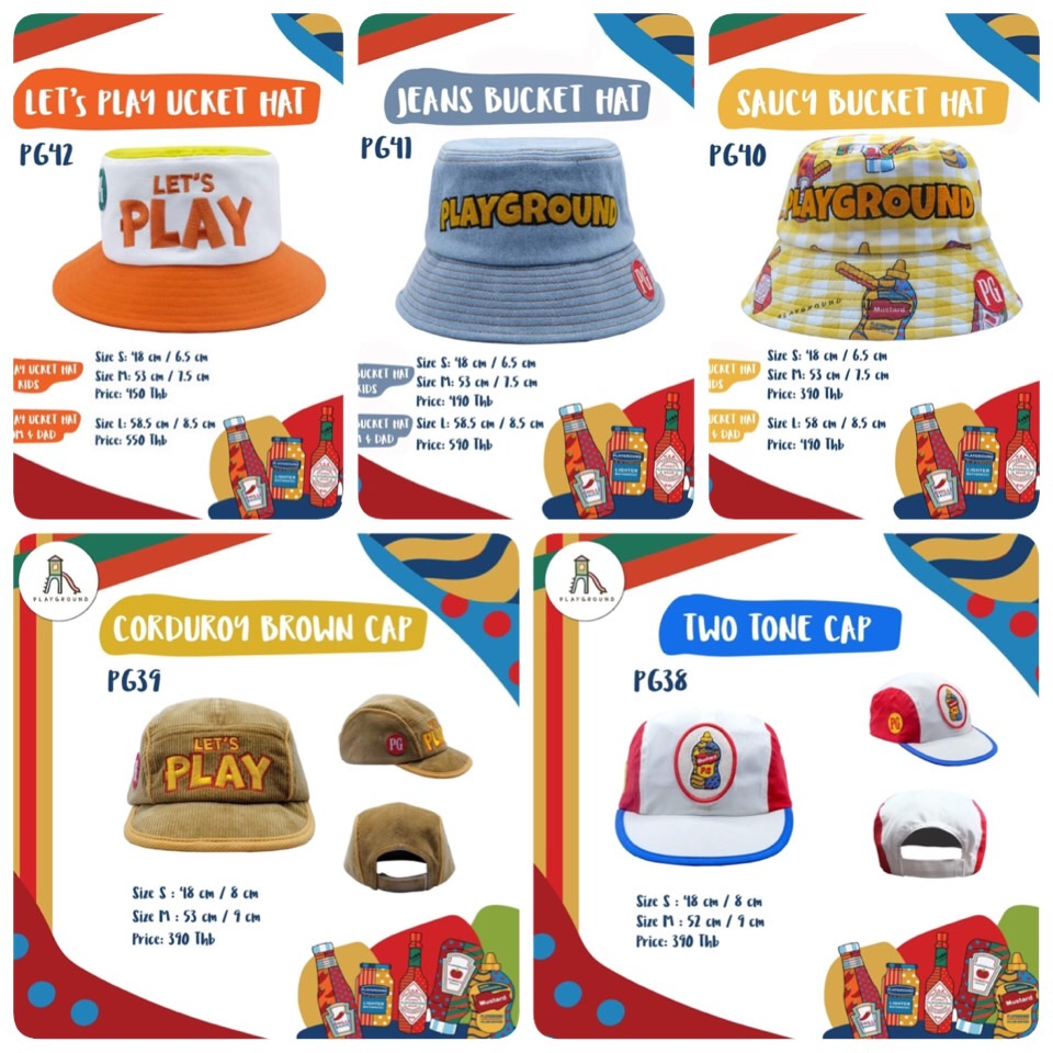 (ซื้อ 2ชิ้น ลด 50%) รวมฮิตหมวก-Playground-The Saucy Festival Collection