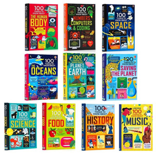 Usborne 100 Things to Know About : Series 10 Hardcover Book Set, ชุด 10 เล่มปกแข็ง Ages 5-9