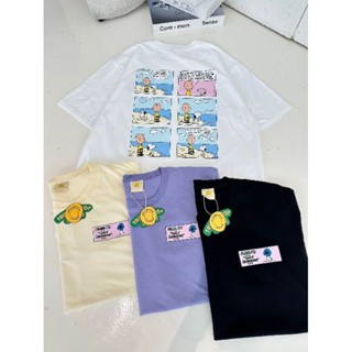 เสื้อยืดOversizeการ์ตูนผ้าCotton100%ใส่ได้ทั้งชายหญิง