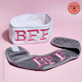 9.15 ลดอีก 40฿ โค้ดshopee[3GFQ5T]  BFF Headband ขาว-เทา