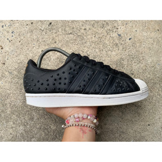 Sz.40.5/25.5ซม. Adidas Superstar Studded มือสองของแท้ 100%