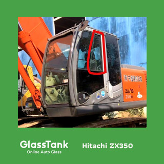 กระจกบานเลื่อนหลังซ้าย Hitachi ZX350 กระจกแม็คโคร