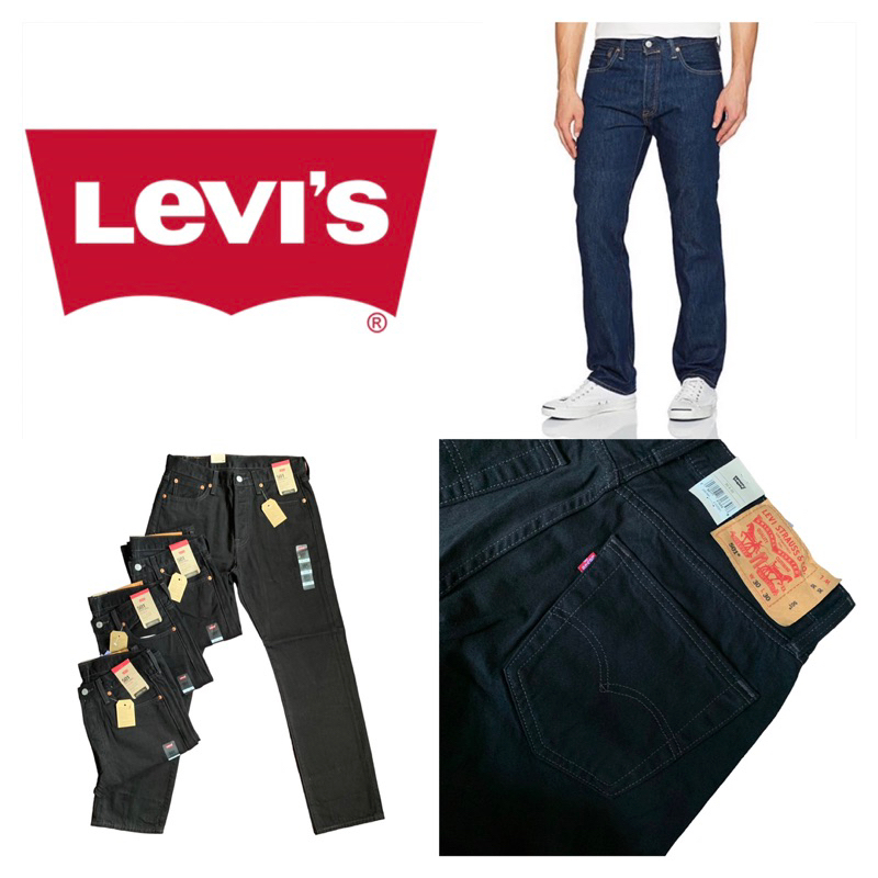 Levi’s ของแท้ นำเข้าจาก USA ลีวายส์ ซุปเปอร์แบล็ค 0660 / บลูยีนส์ 0115 Levi’s 501 มีไซด์ รบกวนเช็คกั
