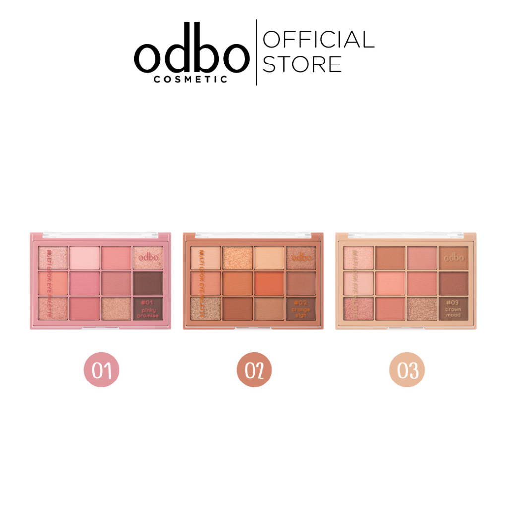 ODBO MULTI LOOK EYE PALETTE OD2012 #พาเลท12สี
