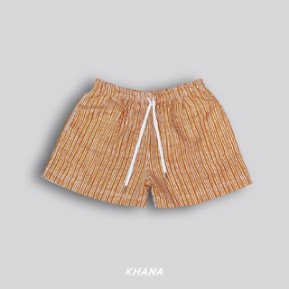 Shorts Color Salmon - กางเกงขาสั้นเอวยาวยืด ใส่ไปทะเล ใส่ว่ายน้ำ