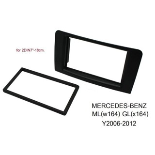 หน้ากากวิทยุ MERCEDES-BENZ ML W164 GL X164 ปี 2006-2012 สำหรับเปลี่ยนเครื่องเล่นทั้วไป 2DIN7"_18cm.