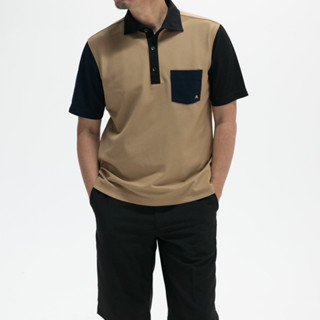 TAKEO KIKUCHI เสื้อโปโล FIELDSENSOR CONTRAST POCKET POLO SHIRT