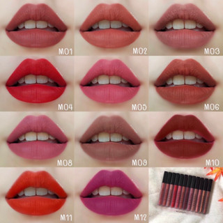 [ส่งฟรี] ลิปสติก MeeSoul มีโซล ลิปแมทเกาหลี กันน้ำ ติดทน พร้อมส่ง 12 สี