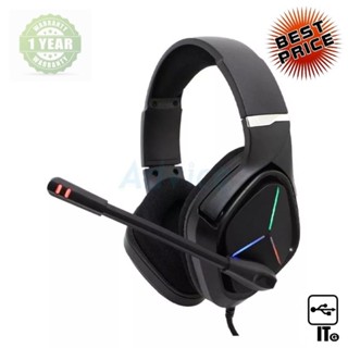 HEADSET (2.1) LECOO HT406 BLACK ประกัน 1Y หูฟัง หูฟังเกมมิ่ง หูฟังเล่นเกม เฮดเซ็ท เกมมิ่งเฮดเซ็ท