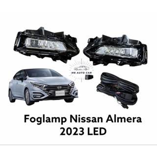 ไฟตัดหมอก สปอร์ตไลท์ Nissan Almera 2023 2024 โคม ฮาโลเจน และ led Foglamp Nissan New Almera