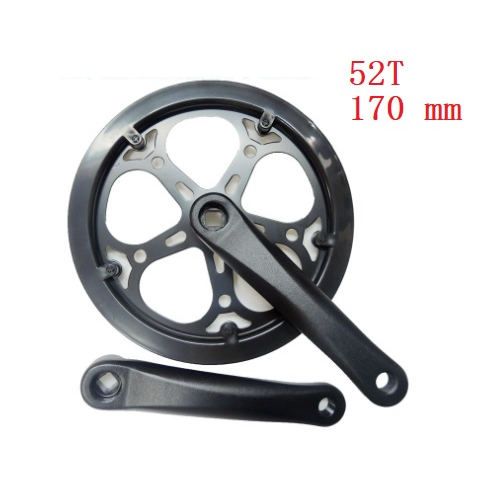 จานปั่นจักรยาน 52T ขาจานอลูมิเนียม 170 mm  อะไหล่จักรยาน