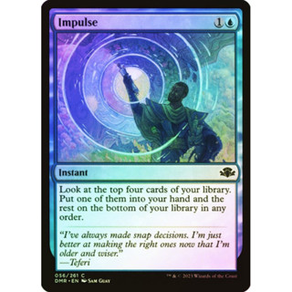 [MTG] Impulse [DMR] [BLUE] [COMMON] [FOIL] [ENG] (การ์ดเมจิค / Magic the Gathering)