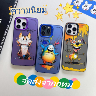 🐱‍🐉จัดส่งภายใน 24 ชม🌹 เคสไอโฟน 11 12 13 14 Pro Max กราฟฟิตี การ์ตูน ความนิยม สไตล์คู่รัก Case for iPhone ผลิตภัณฑ์ร้อน