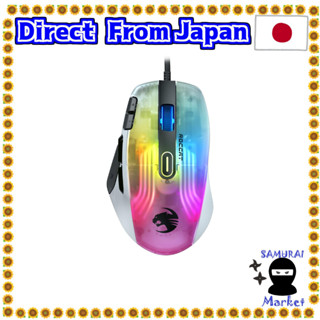 【Direct From Japan】 ROCCAT Gaming Mouse KONE XP Wired White/White Optical Ceremony/19K/Optical Switch/Multiple button/104G/4D Wheel/PTFE/RGB/Reflex/MMO MMO MMO German Design [Japan Regular Agency Store]