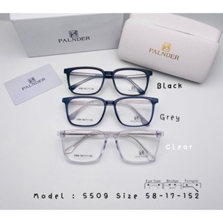 แว่นตา แบรนด์PALNDER วัสดุอะซิเตท ขาเสริมแกนเหล็ก เลนส์ปรับแสงเปลี่ยนสี รุ่น5509