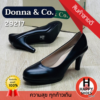 🚚ส่งเร็ว🚛ส่งด่วนจ้า ✨มาใหม่จ้า😆รองเท้าคัชชูหญิง (นักศึกษา)  Donna &amp; Co. รุ่น 29217 ส้นสูง 3 นิ้ว สวม ทน สวมใสสบายเท้า