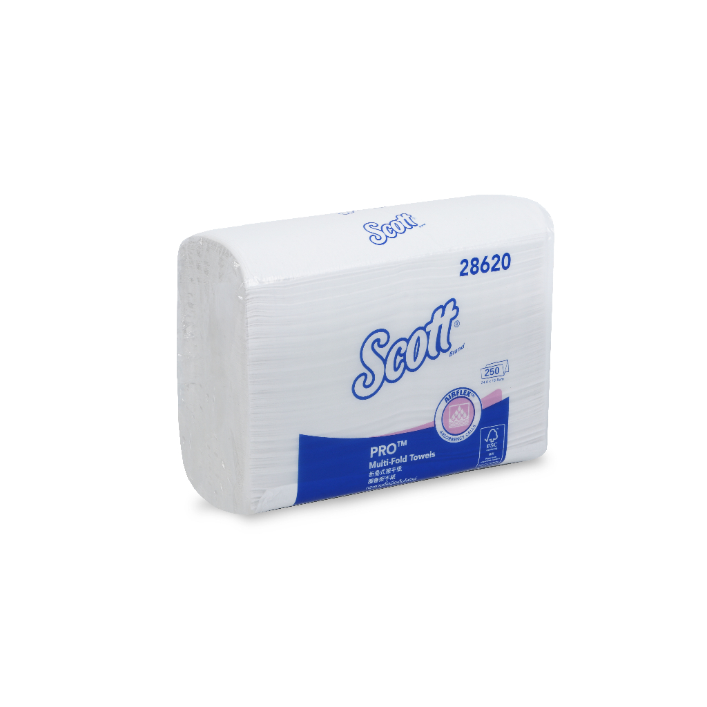 กระดาษเช็ดมือ SCOTT® AIRFLEX* Multi-Fold Towel 28620