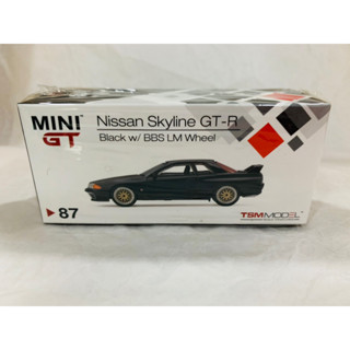 Mini GT #87 Nissan Skyline GT-R R32 Black with BBS LM Wheel