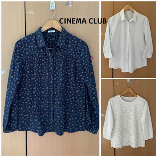 เสื้อผู้หญิงแขนพองแบรนด์ CINEMA CLUB แท้💯%มือ2รายละเอียดเพิ่มเติมด้านล่างค่ะ