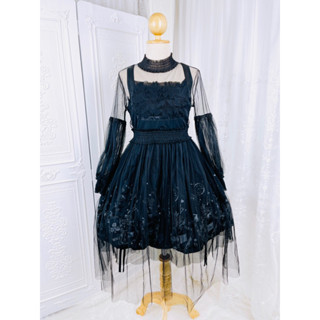 🍁🍁Classical Time Punk Lolita Dress JSK by PUTUMAYO ♥ Color : Black🍁🍁 เดรสโลลิต้า🍁🍁