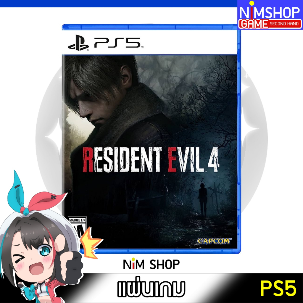 (มือ2) PS5 : RE4 Resident Evil 4 Remake แผ่นเกม มือสอง สภาพดี