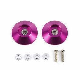 TAMIYA 95541 HG 19mm Tapered Aluminum Ball-Race Rollers (Ringless/Purple)