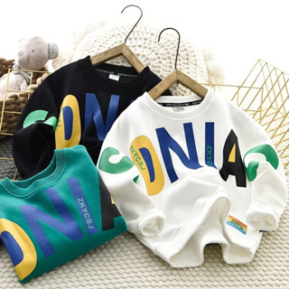Lulu พร้อมส่ง เสื้อสเวตเตอร์เด็ก(3-14ขวบ) เสื้อกันหนาวเกาหลีเด็ก SDNIAO ผ้าหนุ่ม ใสสบาย 1001