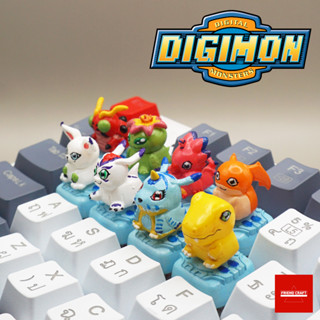 Keycaps คีย์แคป Set Digimon01 งาน Handmade Keycap