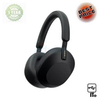 Headphone Bluetooth SONY (WH-1000XM5) Black ประกัน 1Y หูฟัง หูฟังไร้สาย หูฟังบลูทูธ หูฟังบลูทูธไร้สาย *** By order (กรุณ