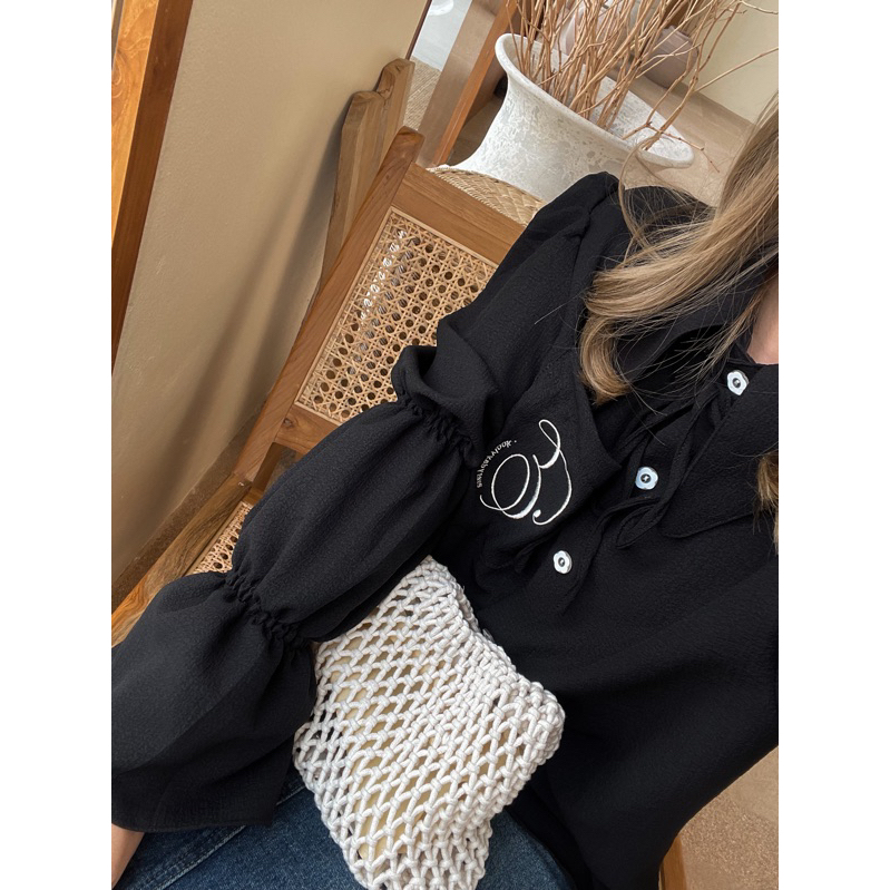 top015 💓🦋 long holiday 🎄🧸 bubble 🫧 เสื้อหูกระต่ายแขนยาว