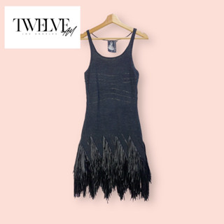 เดรส Twelve By Twelve Los Angeles ผ้านิตกลิตเตอร์อย่างดี ไซด์ -  M   อก 32-38 เอว 30-34 สะโพก 36-40 ยาว 35 นิ้ว  เดรสทรง