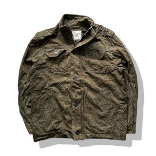 Old Navy Olive Green Military Jacket รอบอก 48”