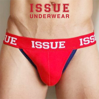 ISSUE UNDERWEAR Jock Strap กางเกงชั้นในชาย สีแฟชั่น สีแดง